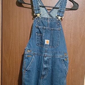 Carhartt Kids Blue Denim Overalls